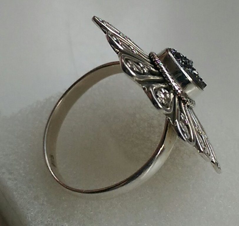 Zilveren ring - 925/1000-mt 18.5  kopen? Bied vanaf 1!