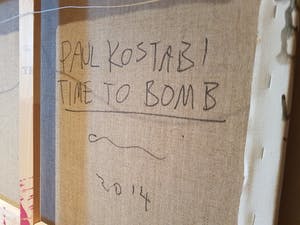Paul Indrek Kostabi - Paul Kostabi - Time to bomb - acryl, spray, paintstick op canvas kopen? Bied vanaf 1300!