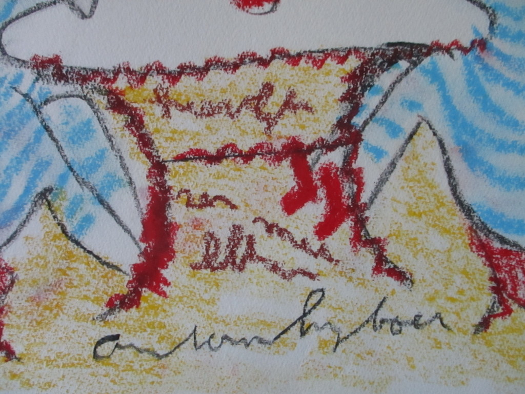 Anton Heyboer - crayon op molenpapier - Dames aan het strand. kopen? Bied vanaf 1!