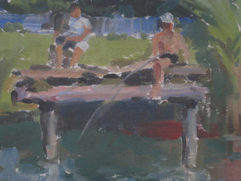 Russische School omstreeks 1950 Aquarel  kopen? Bied vanaf 1!