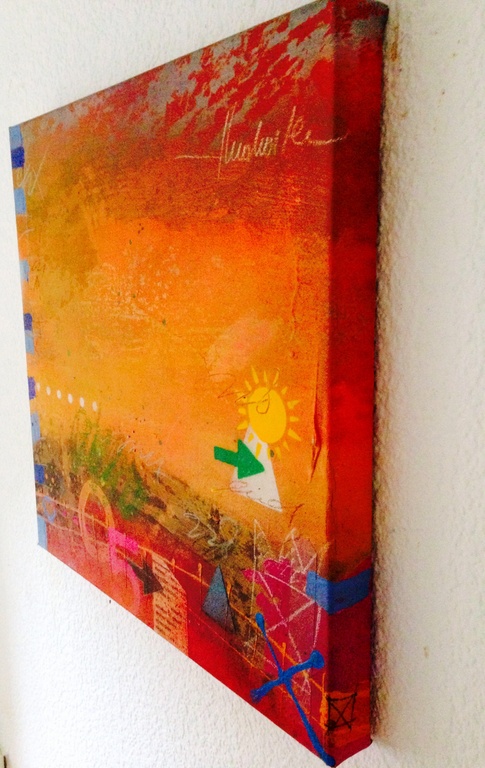 Theo koster, gemengde techniek, onderweg 2 kopen? Bied vanaf 1!