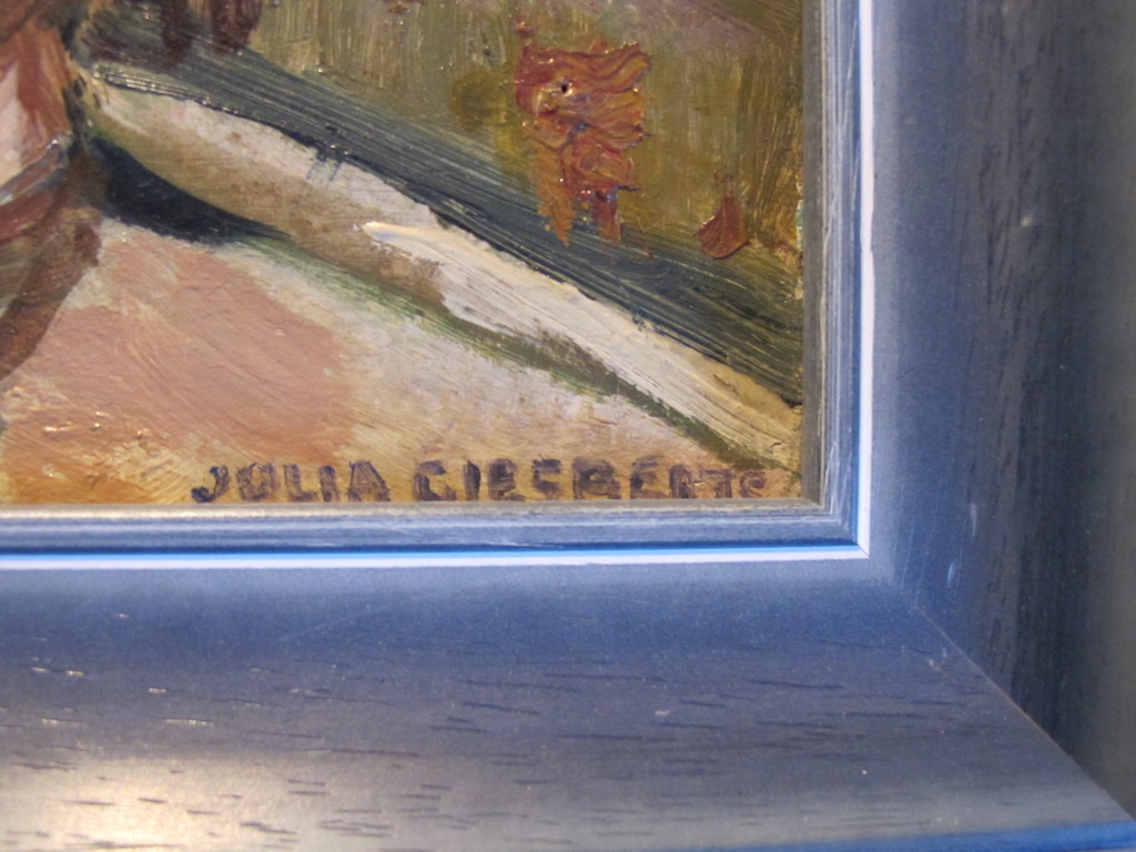 Julia Giesberts, Anemonen, olieverf/doek.  kopen? Bied vanaf 65!