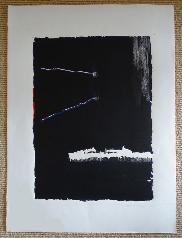 Guillaume le Roy, houtsnede, z.t.,1995 verkocht voor € 70!