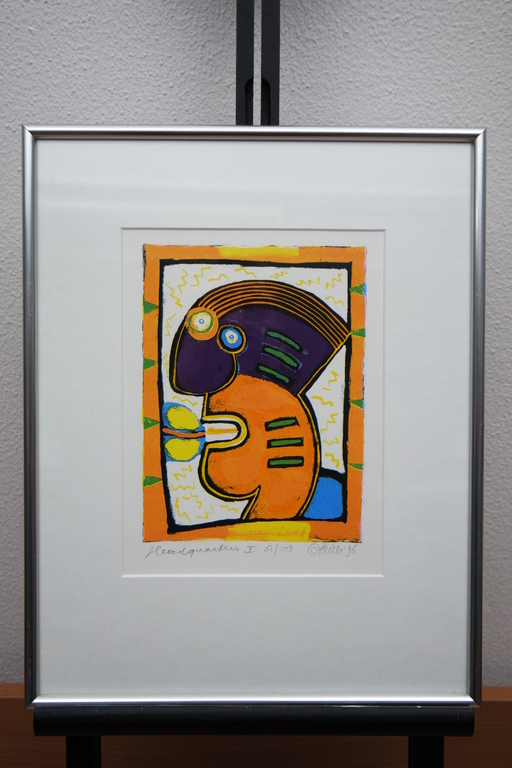 Clemens Briels (1946) - zeefdruk handgesigneerd - headquarters I kopen? Bied vanaf 115!