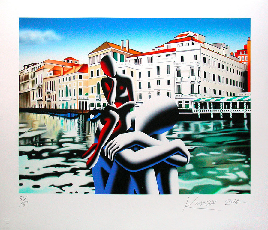 Mark Kostabi, ‘Brink of awakening’, giclée, handgesigneerd, 2014, ed. 50 kopen? Bied vanaf 125!