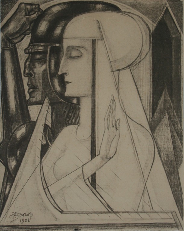 Jan Toorop - lithografie - Gesigneerd in de plaat - 1922 verkocht voor € 50!
