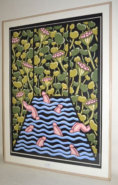 Robert Gordy: kleurenlitho Waterbabys kopen? Bied vanaf 100!