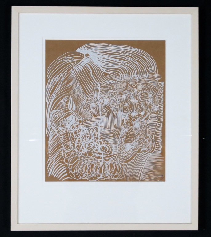 Philip Akkerman: Zeefdruk, De onzichtbare man - Ingelijst kopen? Bied vanaf 50!