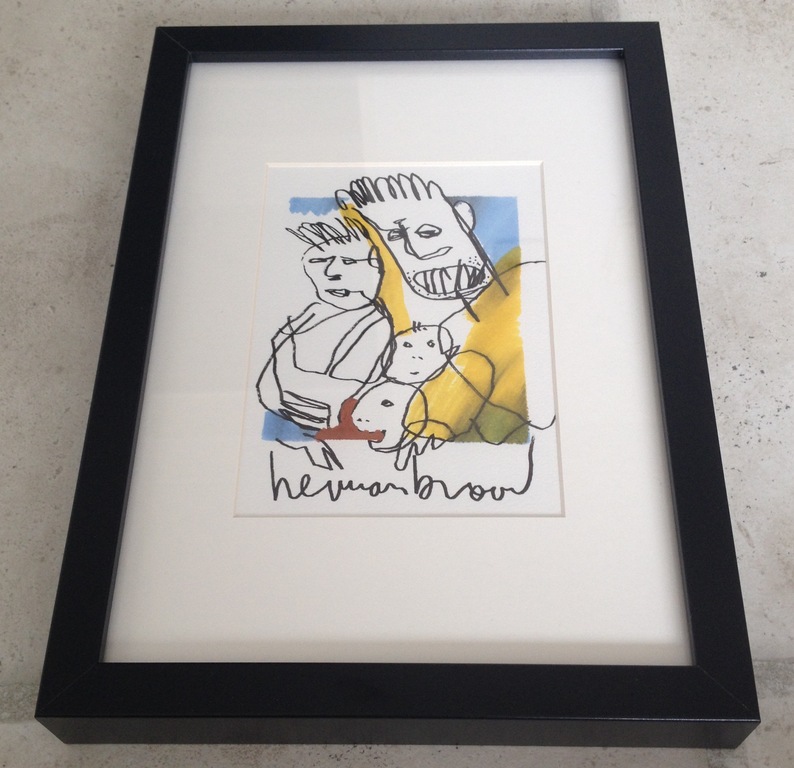 Herman Brood - "Forever Friends" - Originele viltstift tekening kopen? Bied vanaf 275!