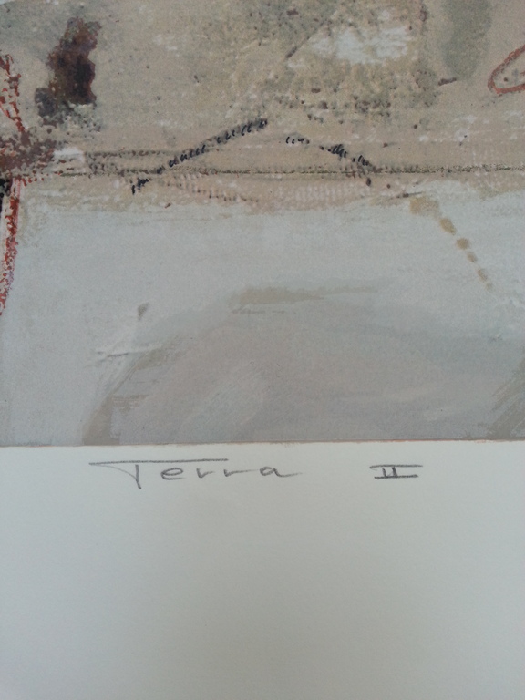 Ron van der Werf, zeefdruk op papier, titel: kopen? Bied vanaf 50!