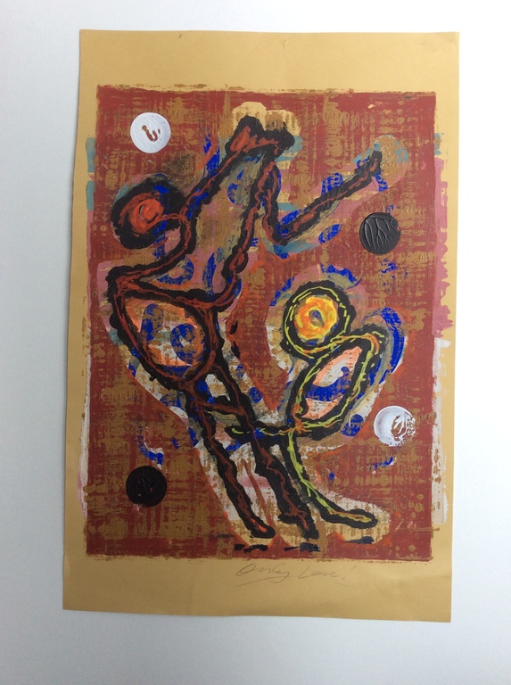 Jack Vissers - Only Love, acryl op papier kopen? Bied vanaf 1!