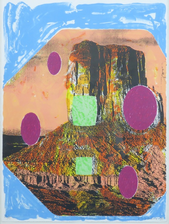 Jelis van Dolderen: Zeefdruk, La montanara - Ingelijst kopen? Bied vanaf 20!