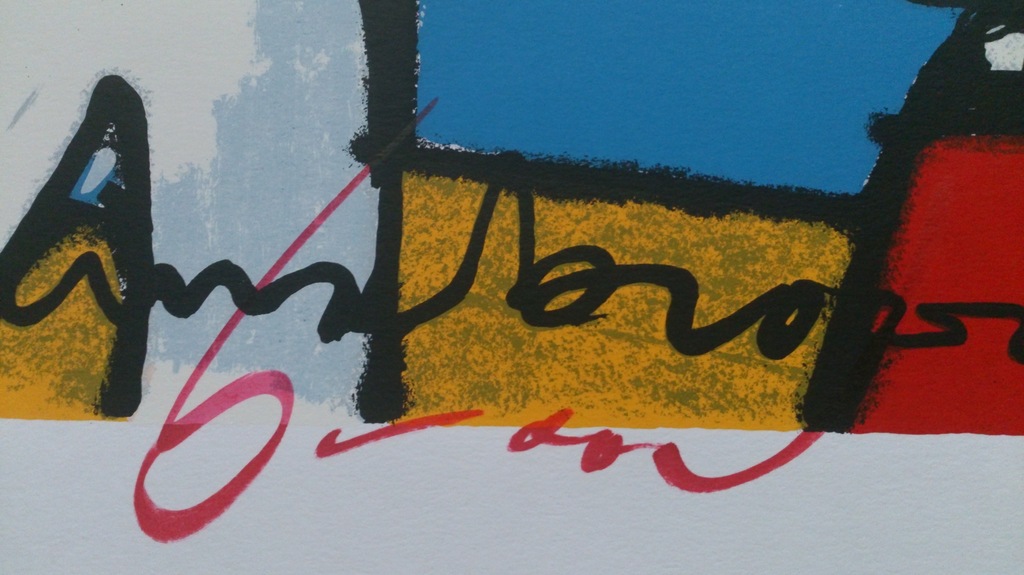 Herman Brood, kleurenzeefdruk, Golfer kopen? Bied vanaf 150!