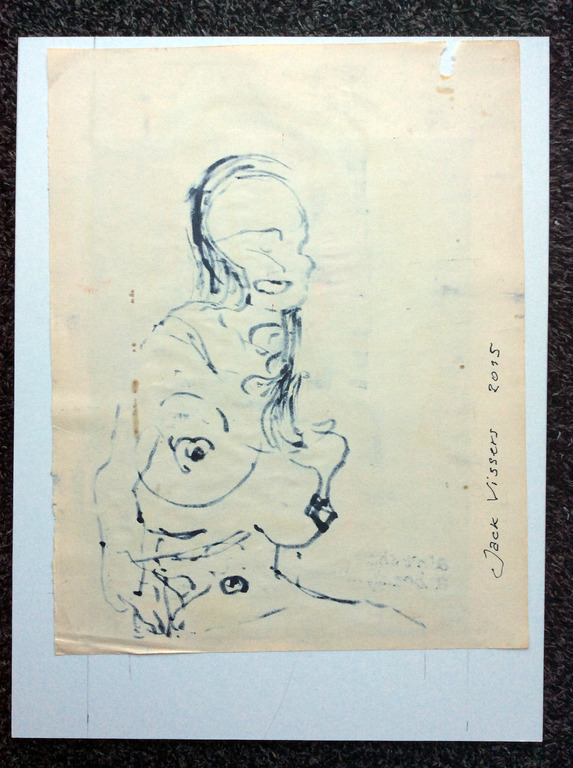 Jack Vissers - Ain't she a beauty - acryl op papier kopen? Bied vanaf 1!