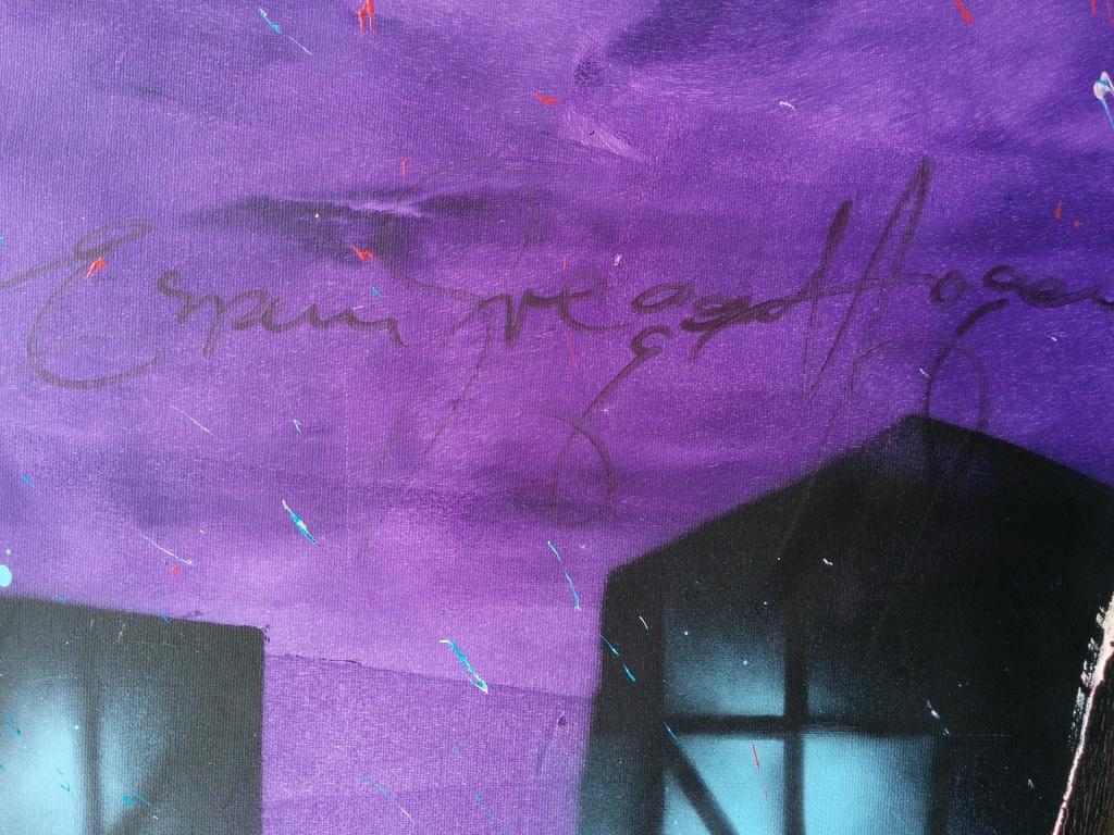 Espen Greger Hagen schilderij 160 x 80 CM TOPWERK in Herman Brood stijl kopen? Bied vanaf 675!