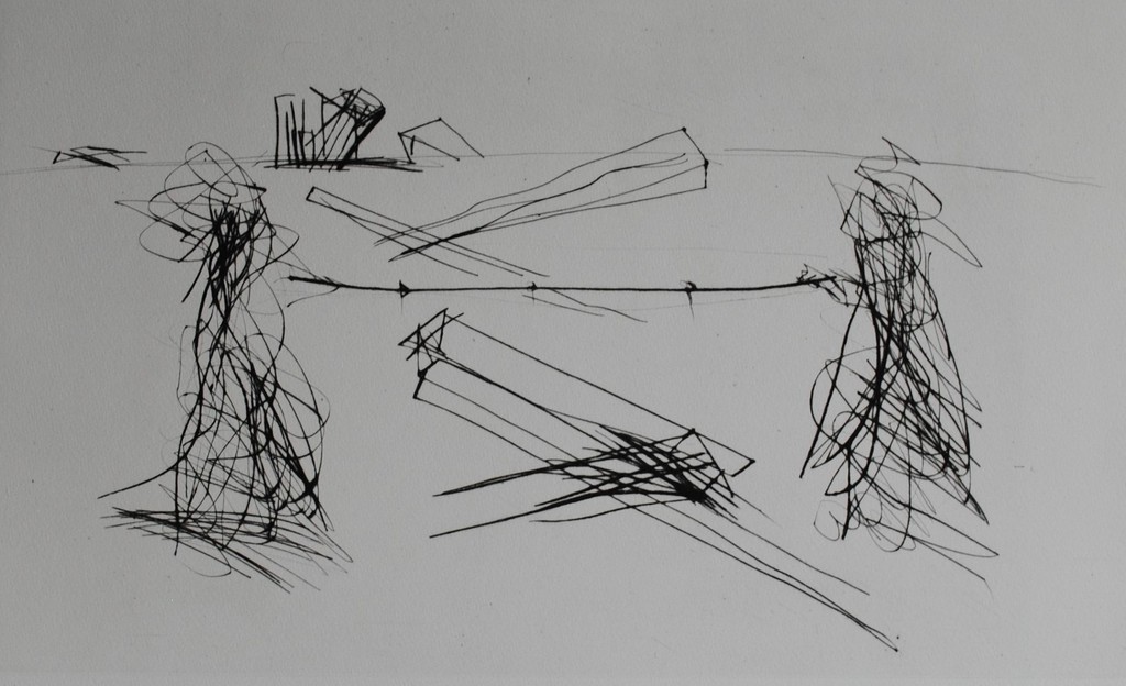 Ger Lataster - ets droge naald (zwart-wit) - 1973 verkocht voor € 50!