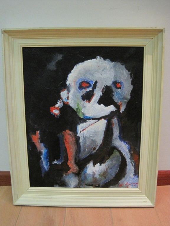 COBRA Karel Appel ? olieverfschilderij  rechtsonder gesigneerd kopen? Bied vanaf 1!