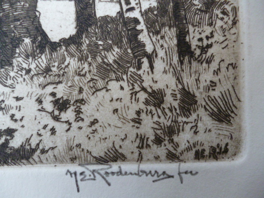 Hendrikus Elias Roodenburg  - ets - Tussen Rhenen en Ingen kopen? Bied vanaf 60!