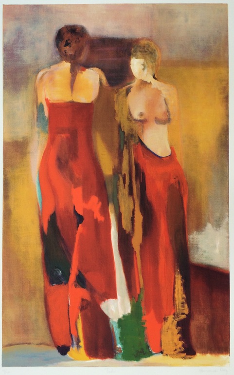 Hans van den Berg, zeefdruk op papier, Titel: Toulon kopen? Bied vanaf 50!