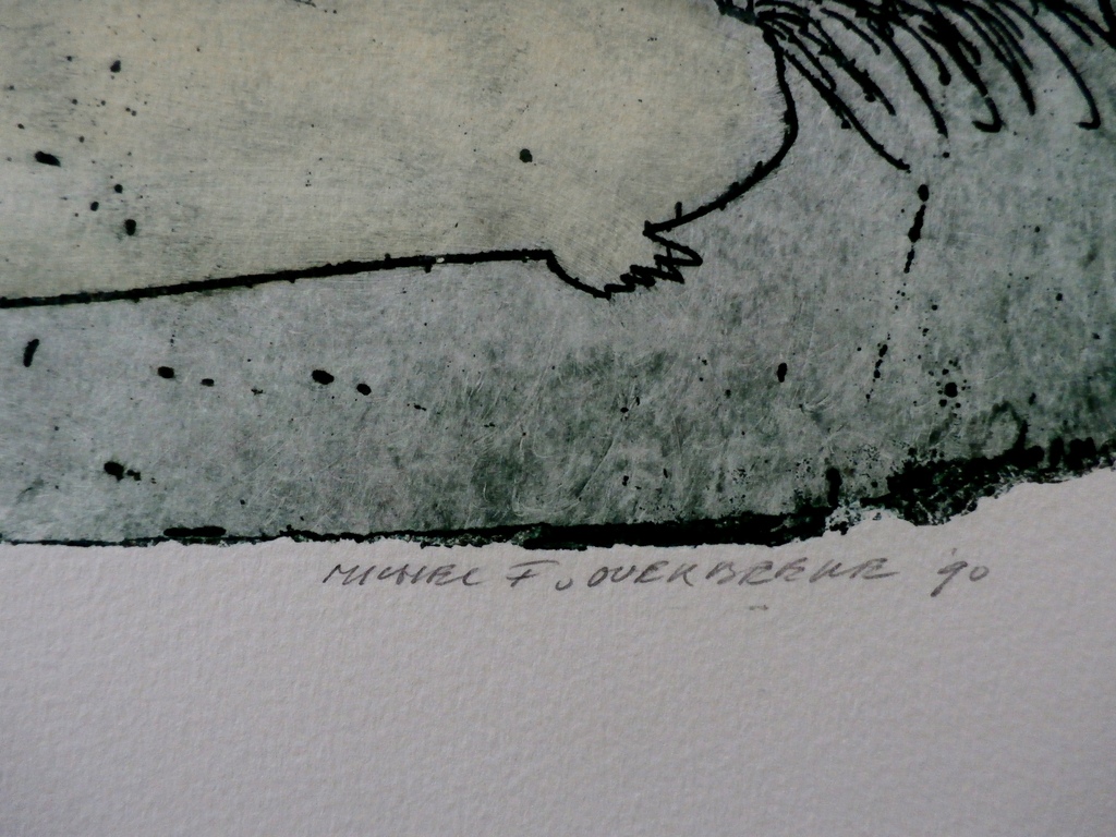 Michel van Overbeeke - ets: Black Box I - 1990 kopen? Bied vanaf 75!