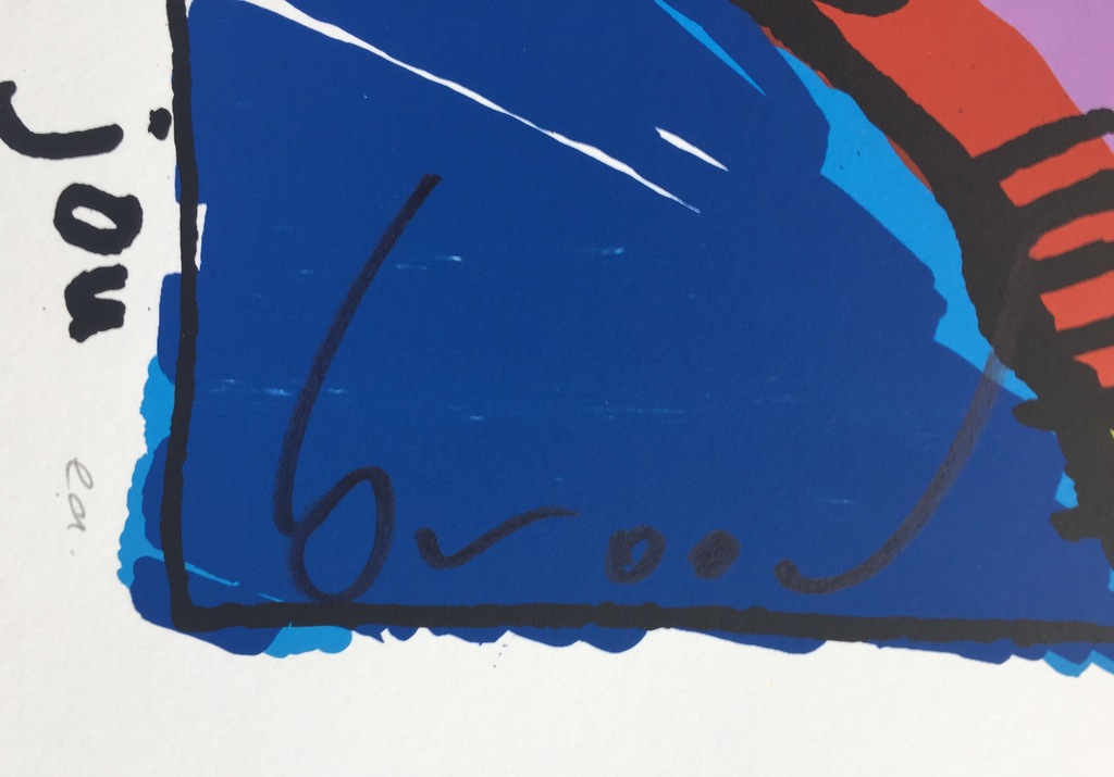 Herman Brood - Originele Kleurenzeefdruk: Kook van jou kopen? Bied vanaf 1!