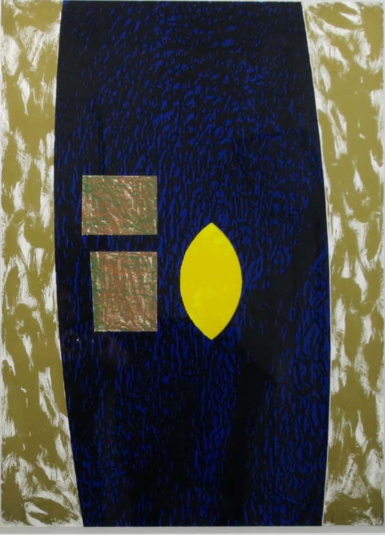 Jelis van Dolderen: Zeefdruk, Zonder titel - Ingelijst  kopen? Bied vanaf 20!