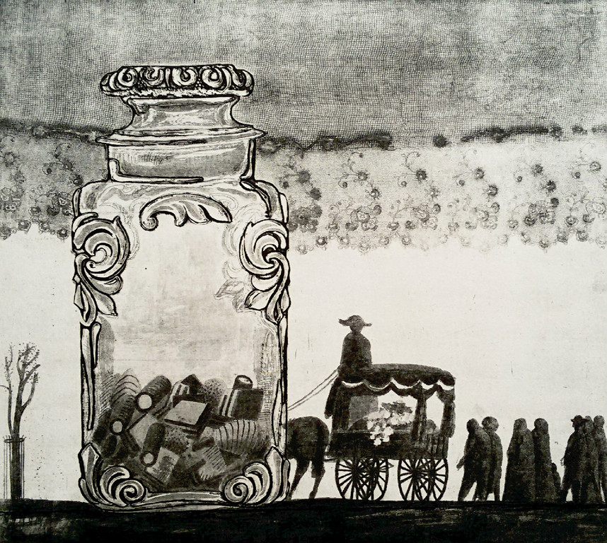 Herman Berserik - Snoepstolp en rouwstoet, ets kopen? Bied vanaf 200!