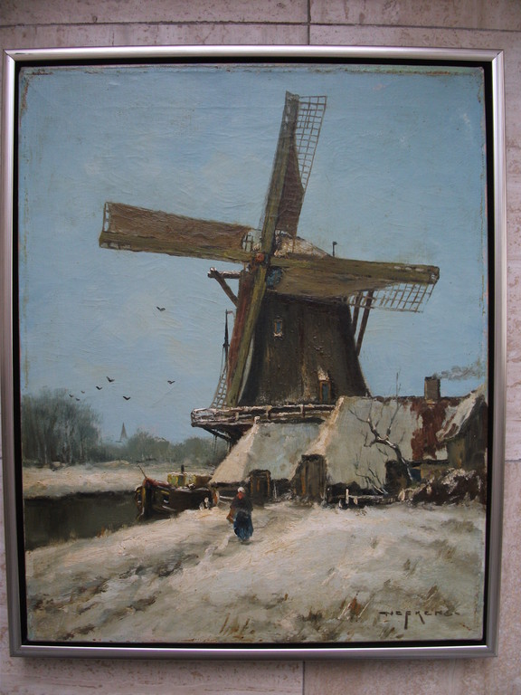 Martinus J Nefkens, Molen in Winterlandschap kopen? Bied vanaf 125!