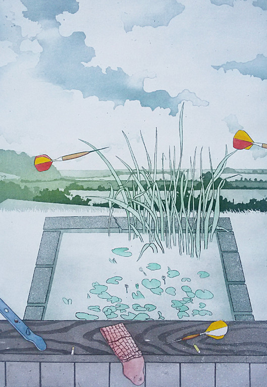 Sjoerd Bakker - Summertime, aquatint ets verkocht voor € 65!