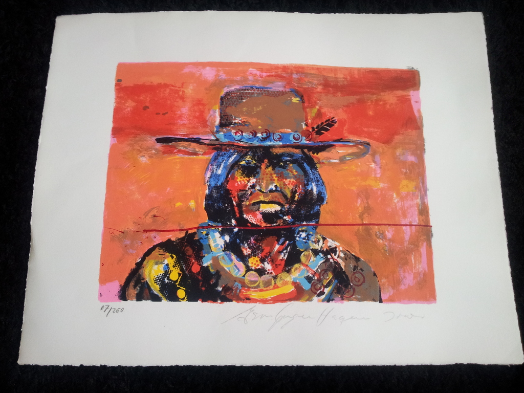 Espen Greger Hagen Zeefdruk Braziliaanse Indiaan kopen? Bied vanaf 1!