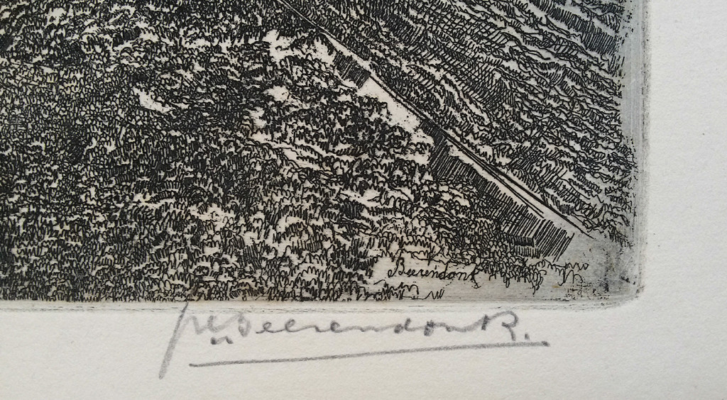 Laatste keer: Theo Beerendonk - Heuvellandschap, ets kopen? Bied vanaf 20!