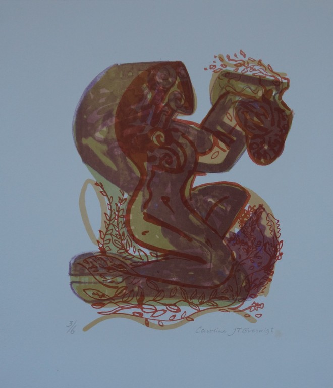 Caroline J.T. Gresnigt - gesigneerde litho - 6 ex. kopen? Bied vanaf 1!