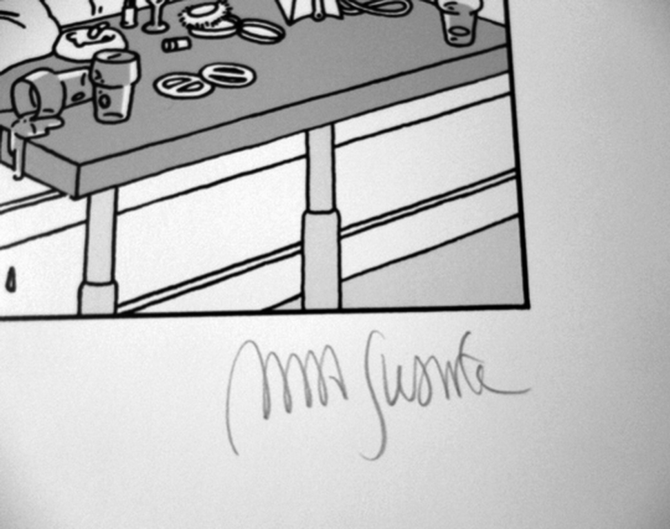 Joost Swarte: De Spiegel -zeefdruk 1977- kopen? Bied vanaf 45!