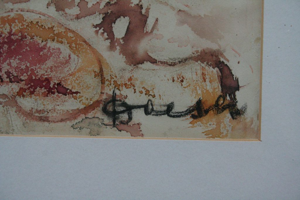 Jac. Doeser, aquarel (met wit gehoogd), vaas met bloemen kopen? Bied vanaf 300!