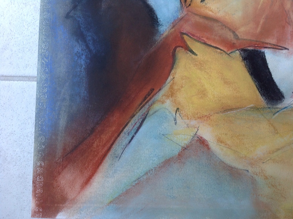 Saniye Bildircin : Pastel / inkt op papier, z.t.  kopen? Bied vanaf 1!