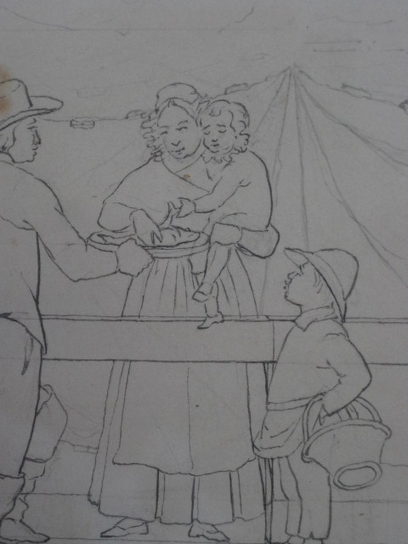 Christ. R. Vogelsang 1824-1911 "gondeliers te Venetie" tekening 1847  kopen? Bied vanaf 1!