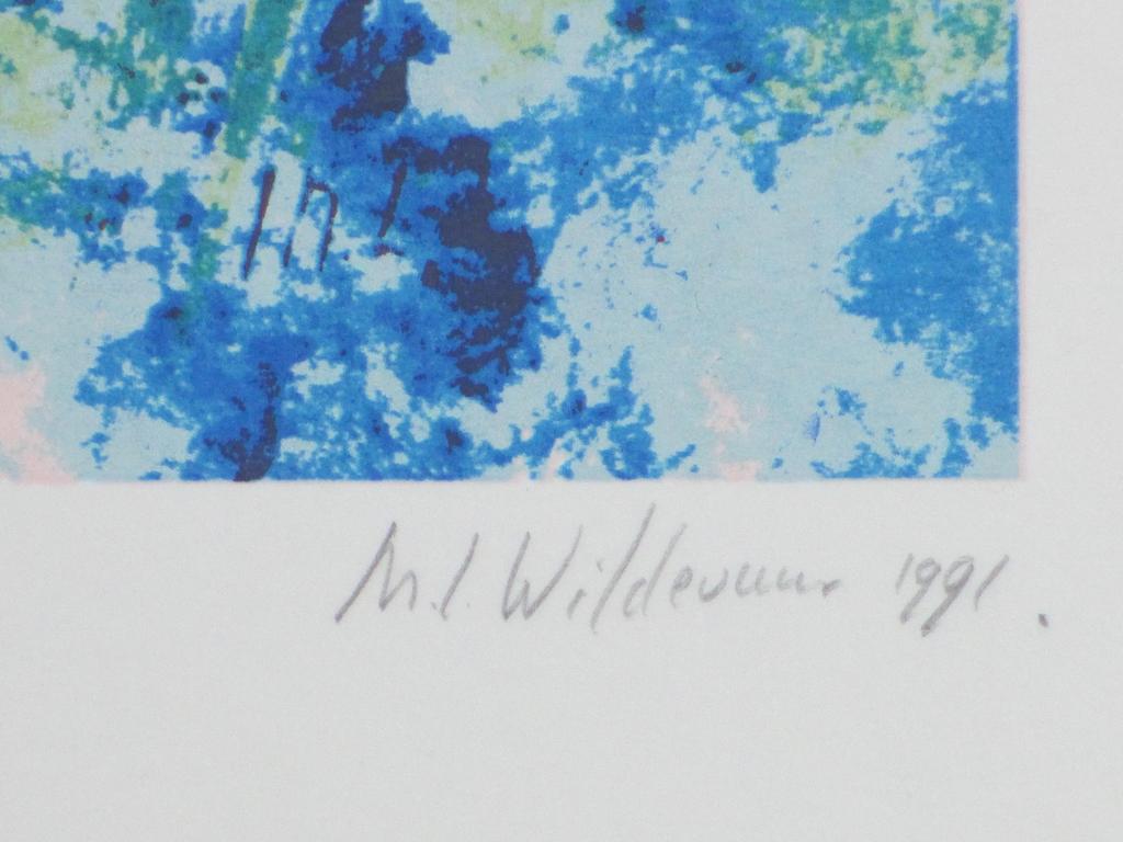 Maya Wildevuur, Bloemenveld, Zeefdruk kopen? Bied vanaf 50!