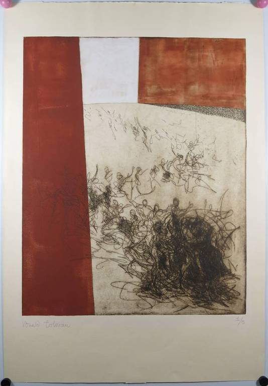 Ronald Tolman: Ets en aquatint, Groep mensen kopen? Bied vanaf 70!