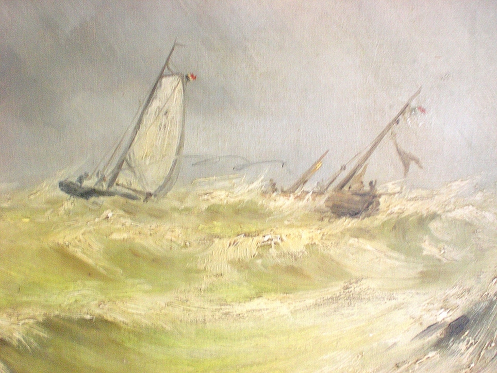 Louis Lepoittevin - Antieke maroufle van de franse meester Louis Poittevin de la croix 1847- 1909 kaufen? Bieten Sie von 1000!