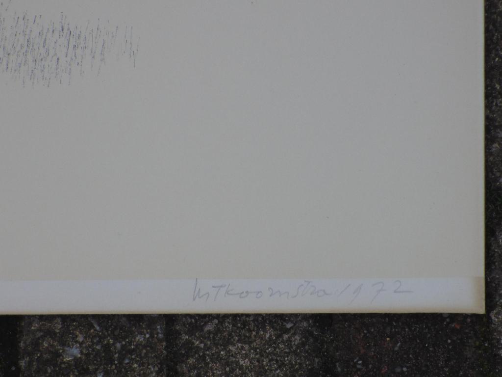 Metten Koornstra, Surrealistisch landschap, Litho kopen? Bied vanaf 35!