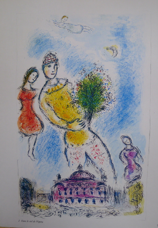 Marc Chagall, offset lithografie uit " derrière le miroir ",1981  kopen? Bied vanaf 50!