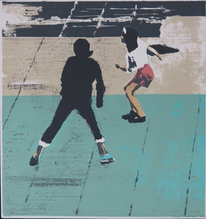 Koen Vermeule: Zeefdruk, Zonder titel - Ingelijst kopen? Bied vanaf 70!