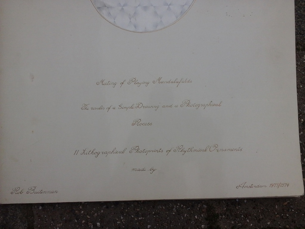 Meeting of Playing Mandalafields 1973/74 - Robb C A Buitenman (1946-   50x60  kopen? Bied vanaf 30!