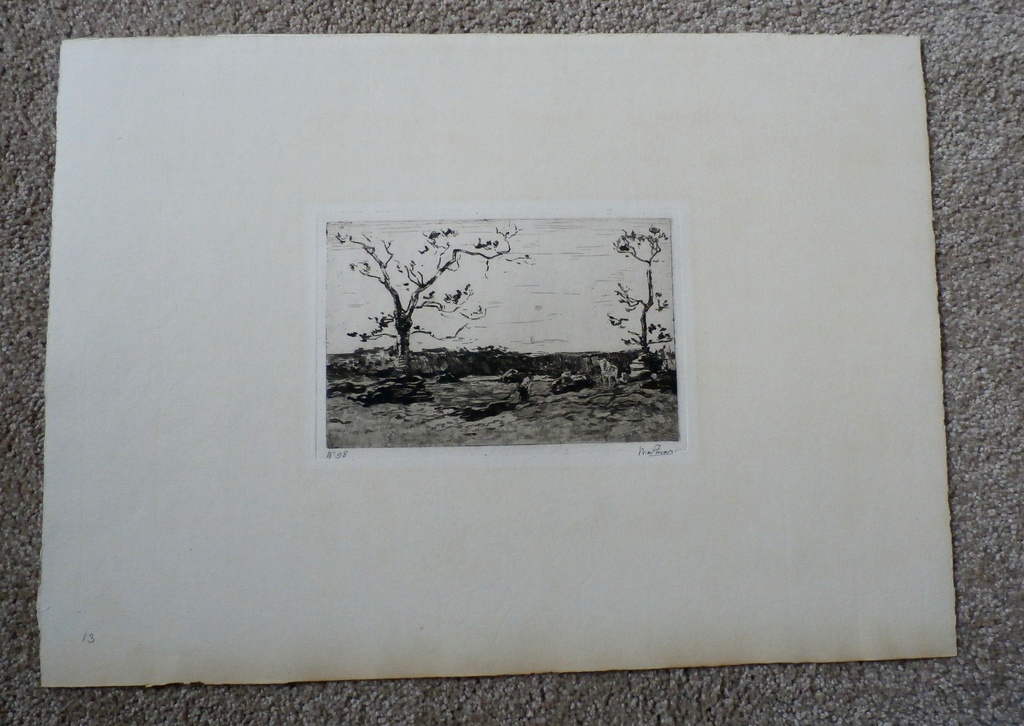 Willem de Zwart - Ets: Hakhout laden 2  kopen? Bied vanaf 55!