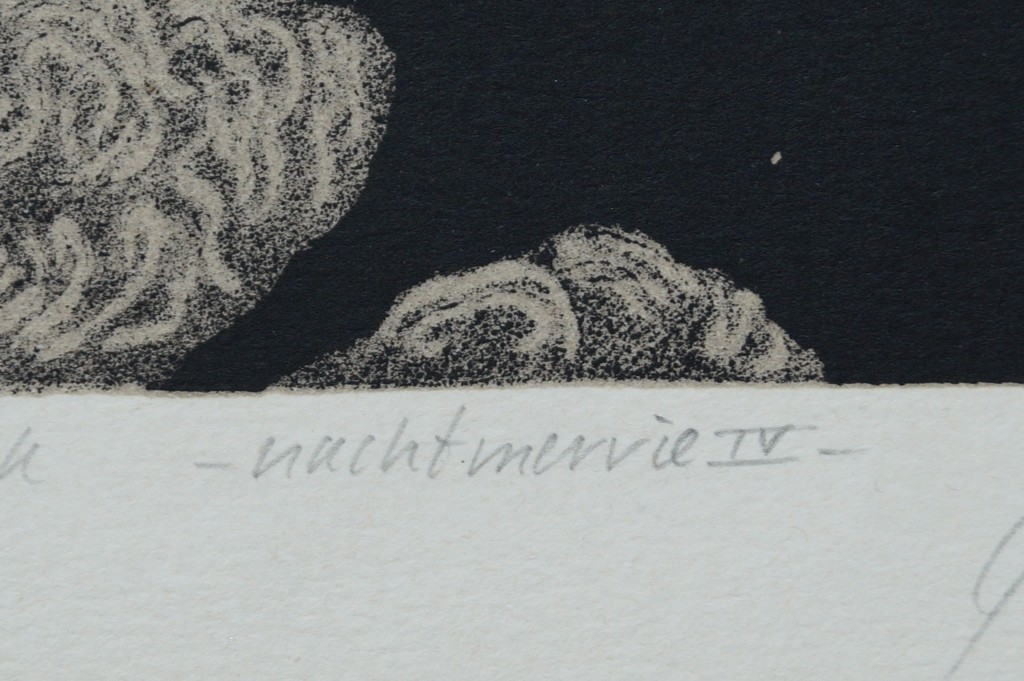 Wim Jonkman - gesigneerde steendruk - nachtmerrie IV kopen? Bied vanaf 1!