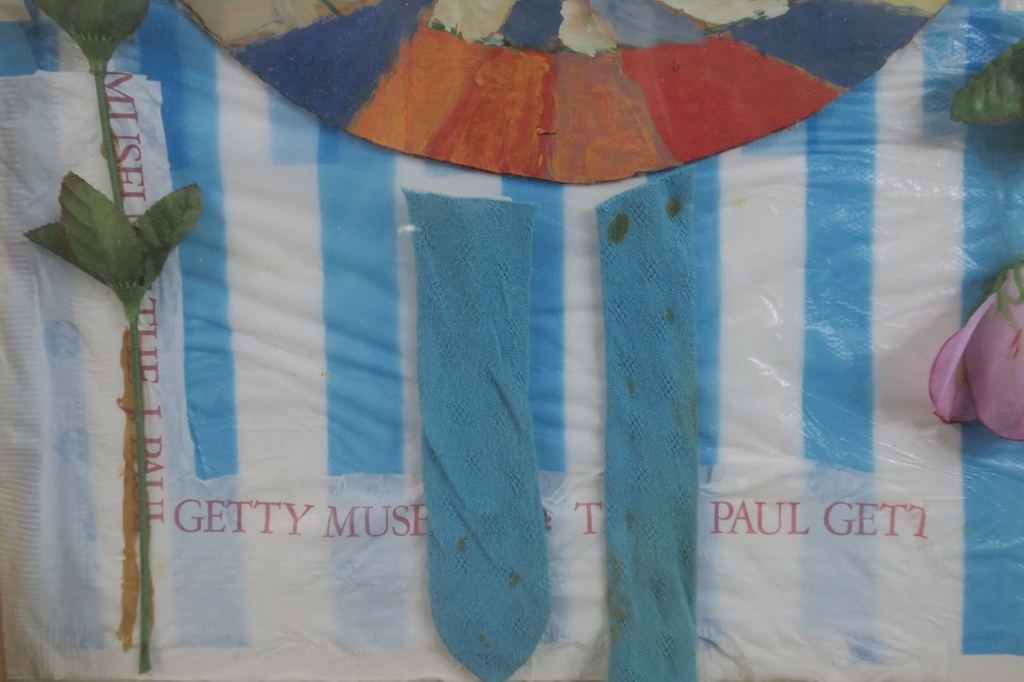 Meertje Kaal: Olieverf en collage op karton, Zonder titel - Ingelijst kopen? Bied vanaf 1!