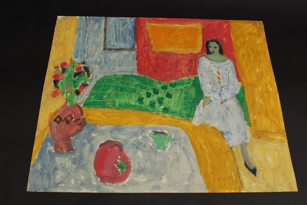 ERNST VIJLBRIEF (1934-2010) Gouache op papier 1955 kopen? Bied vanaf 1!