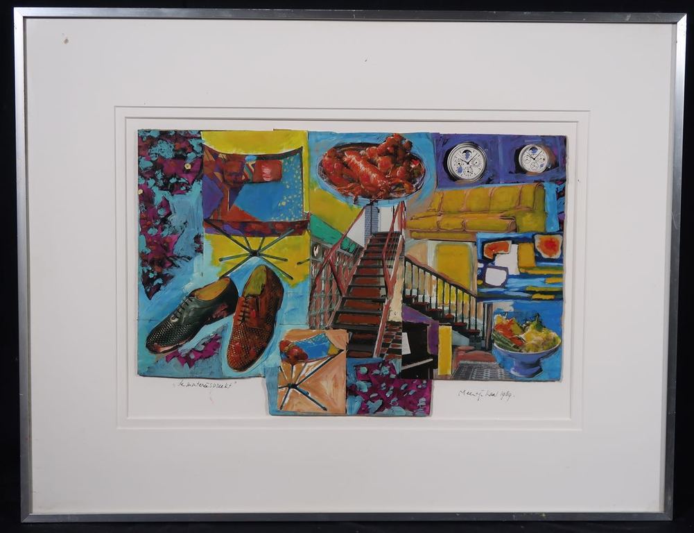 Meertje Kaal: Olieverf en collage, De materie spreekt - Ingelijst kopen? Bied vanaf 1!