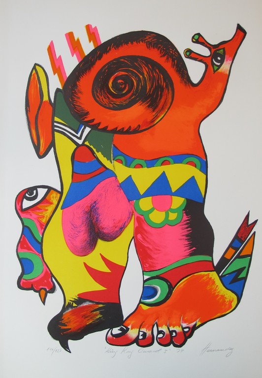 'King Kong Caracole' - lithografie, 1979, 125 ex. kopen? Bied vanaf 1!