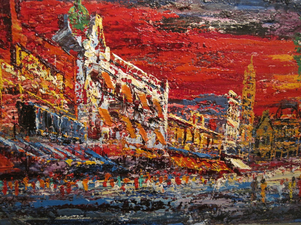 Arnoldus Oldenhave 1905-1997 olieverf Rembrandsplein Amsterdam 1950  kopen? Bied vanaf 1!